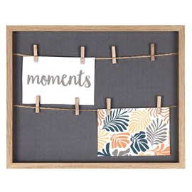 Hama Photo Frame with Clips and Line, 29.5 x 36.5 cm (Deep Picture Frame with String, for Hanging in Landscape Format, Ideal as a Picture Frame Decoration, as a Money Gift for Wedding, Christening,