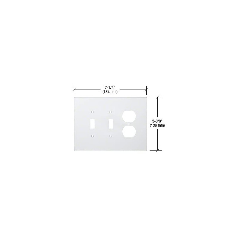 CRL Duplex Double Toggle Acrylic Mirror Plate - Clear