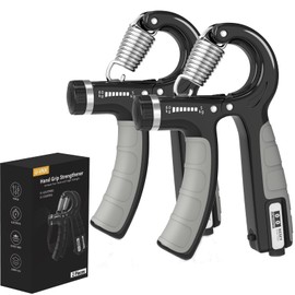 Hand Trainer, Set of 2 Hand Trainer, Forearm Trainer, Adjustable Handle 5-60 kg, Hand Forearm Training Device, Grip Strength Trainer, Non-Slip Handle, for Athletes and Restoration of the Hand