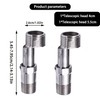 Pack of 2 Male Thread Shower Tap Adapter, 360 Degree