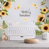 Sunflower Wall Stickers 3D Yellow Flower Wall Decals, Peel and