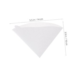 SHINEOFI 100pcs Coffee Cone Filters White Espresso Filtering Paper for Drip Coffee Machines for Home Office Use Easy to Brew Convenient Clean Up