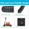 TOCBEUU 9.5x2.5-6.1 Solid Tires for Electric Scooter: Off-Road Replacement Wheels,