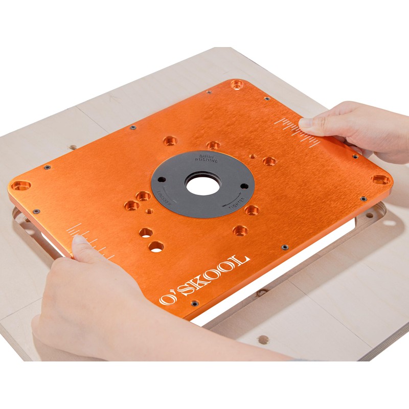 O'SKOOL Router Table Insert Plate Template Kit – Includes MDF