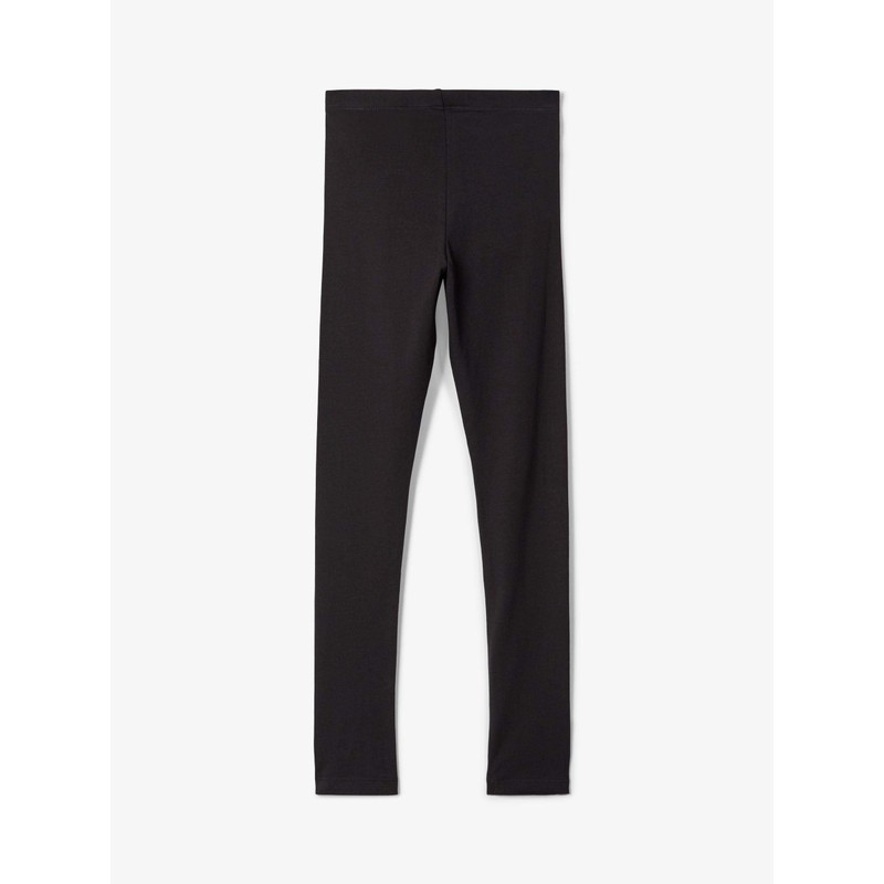 NAME IT Girls' Basic Leggings Organic Cotton Black, black