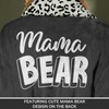 Vprintes Mama Bear Black Leopard Robe (2X/3X, Black)