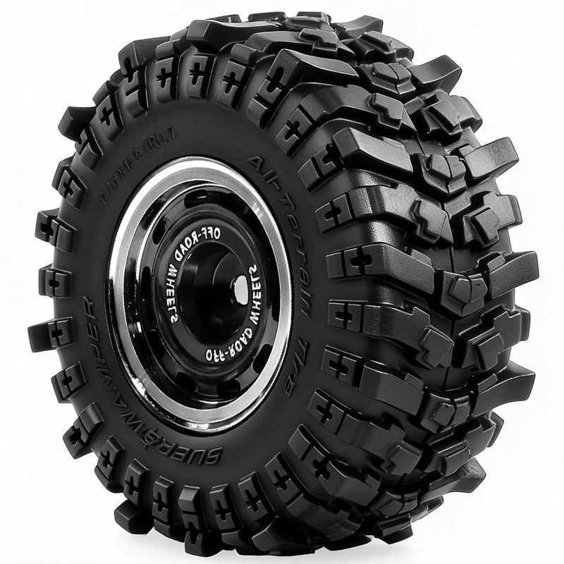 REDSPIDER 0.7" RC Crawler Tires 40mm, RS6 Composite Material Sticky