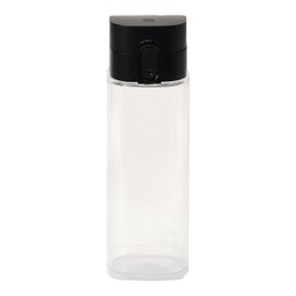 Pearl Metal HC-278 Water Bottle, 16.9 fl oz (500 ml), Lightweight, One-Touch, Direct Drinking, Square, Plastic, Made in Japan, Black