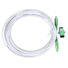 Optical Modem Extension Cable Set Armored Single Mode SC Patch Cable with Flange Connector for FTTH FTTB FTTP SC APC 10m / 32.8ft
