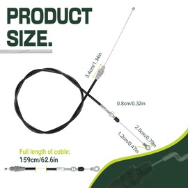 Yerbay 54530-VH7-000 Mower Roto-Stop Cable for Honda HRX217 HRX217K1 HMA HXA HRX217K2 HMAA HXAA HRX217K3 HRX217K4 HRX217K5 HYAA HZAA