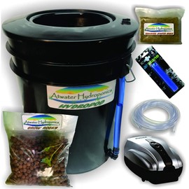 The Atwater HydroPod - Standard A/C Powered DWC Deep Water Culture/Recirculating Drip Hydroponic Garden System Kit - Bubble Bucket - Bubbleponics - Grow Your Own! Start Today! (Nutrients Not Included)