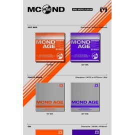 MCND Mcnd Age 2nd Mini Album Random Version CD+1p Folding Poster On+80p PhotoBook+1p Sticker+1p Bookmark+1p PhotoCard+Message PhotoCard Set+Tracking Kpop SealedL8