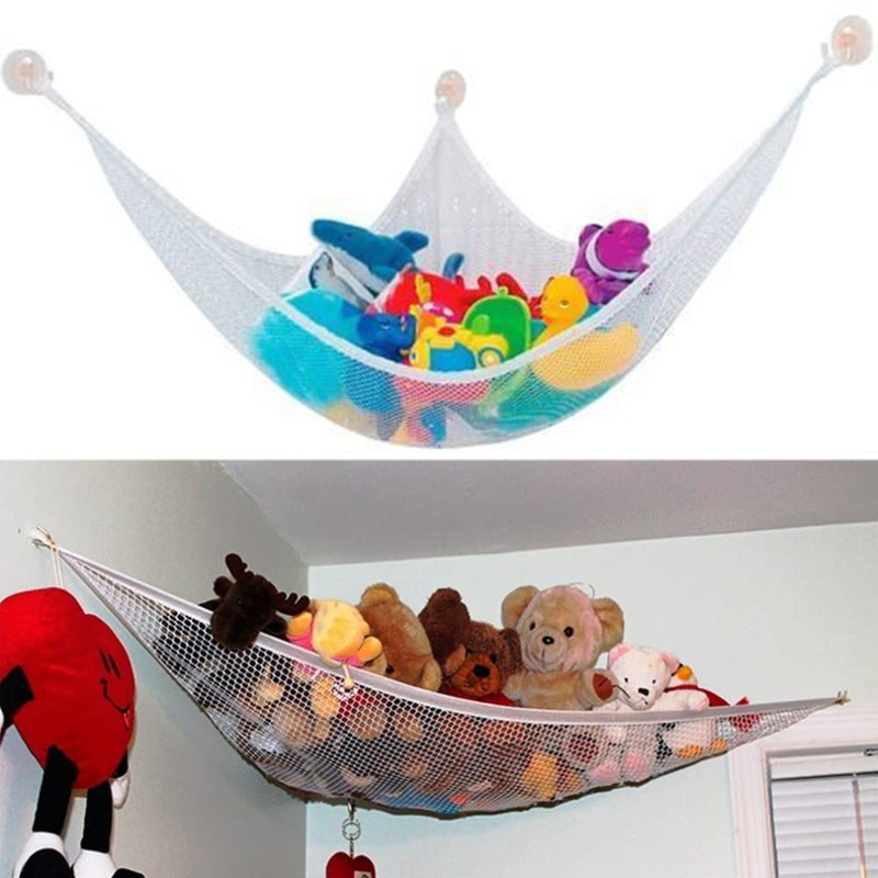 Large Soft Toy Hammock Mesh Net Teddy Bear Keep Baby