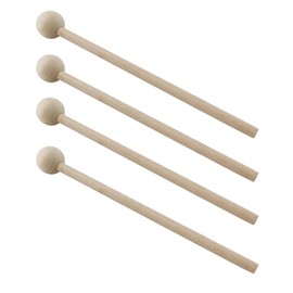 Litoexpe 2 Pair 8 Inch Wood Mallets Percussion Sticks for Glockenspiel, Xylophone, Chime, Woodblock, and Bells