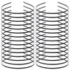 Lawie 30 Pack Bulk 3 MM Black Plain Blank Hard