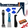 Caulk Gun Kit, Smooth Silicone Caulking Gun and Caulk Remover