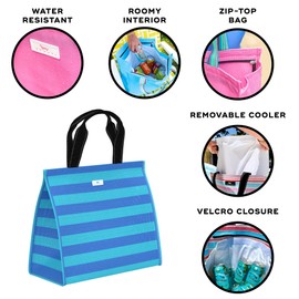 SCOUT Cold Shoulder Cooler Tote - Versatile Two in One Design, Zip-Top Tote Plus Removable Insulated Liner, Perfect for Beach, Pool, Travel