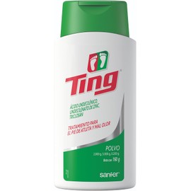 Ting Polvo Talco Antimicótico para Pies Control de Humedad, 150 g
