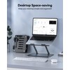 LOXP Adjustable Laptop Stand, Ergonomic Computer Stand for Desk, Aluminum