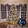 echosari 2 Pack Battery Operated Christmas Lights 16ft Green Wire