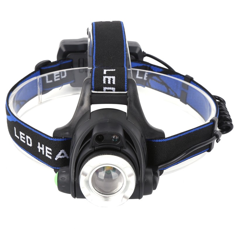 LED Headlamp USB Rechargeable Head Light Flashlight for Outdoor Camping