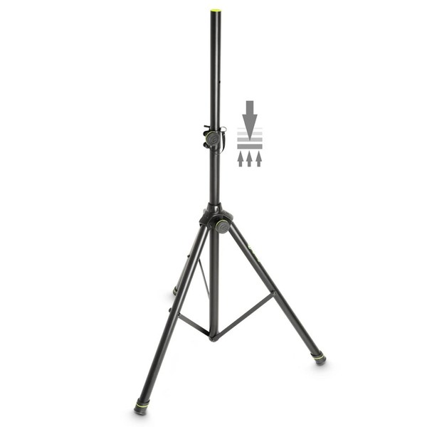 GRAVITY Pneumatic Speaker Stand, 110 lb load - Up to