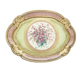 Weimar Massy Florence Flower Pink Oval Tray No. 1 / 바이마르 마시피렌체 플라워핑크 타원트레이1호