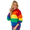 Beach Outfitters Unisex Rainbow Pride Crew Neck Sweatshirt, Rainbow, M