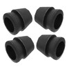 Gatuida 4pcs Reinforced Round Steel Axe Wedges for Carpentry Polished