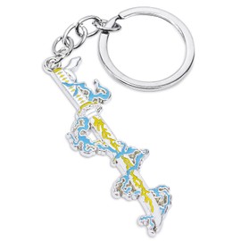 Larmuroki 5 inches Metal Anime Keychains & Keyrings, Action Figure Collections, Cute Hanging Ornament Gift Set(WQ)