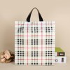 AIMALL 50-Pack Reusable Plastic Tote Bags, Durable Shopping Bags with
