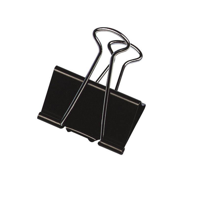 Q-Connect Foldback Clip 24mm Black (10 Pack) KF01283