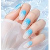 Santorini handmade nail tips - Square M / 산토리니 수제네일팁