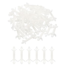 PATIKIL 60PCS PCB Board Isolation Column, Nylon Reverse Locking Circuit Board Clips Standoff Double Head Insulation Bracket Support Height 22mm /0.87"