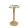 Masupu Round Side Table, Small End Table for Small Spaces,