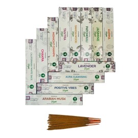 Stamford Masala Vegan Incense Sticks Variery Pack - 180 Incense Sticks | Exclusive Vegan Range Collection | Best for Meditation,Yoga,Aroma Therapy, Relaxation