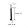 50pcs Hardware Nails 1.5 inch Length,Carbon Steel Point Tip Wall