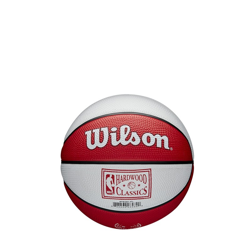 Wilson Mini-Basketball, Team Retro Model, ATLANTA HAWKS, Outdoor, Rubber, Size: