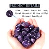 DUQGUHO Amethyst Healing Crystals Stones Set Natural Bulk Crystals Tumbled