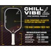 Chill Vibe Carbon Fiber Thermoformed Pickleball Paddle, USAPA Approved, EVA