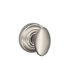 SCHLAGE Siena Knob with Andover Trim Non-Turning Lock, Satin Nickel