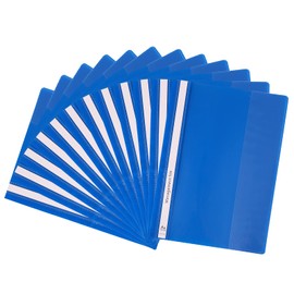 GUOKOFF A4 Project Folder (Blue x 12Pcs), Plastic Report Files 2 Prong, A4 Report Project Document File Folders, Presentation Project Folder for Office School