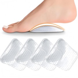 KUENZ Arch Support for Foots, Arch Support, Insole, Shock Absorption, Protective Pad, For Standing Work, Running, Climbing, Standing Work, Sports, Unisex (Clear, 14 mm)