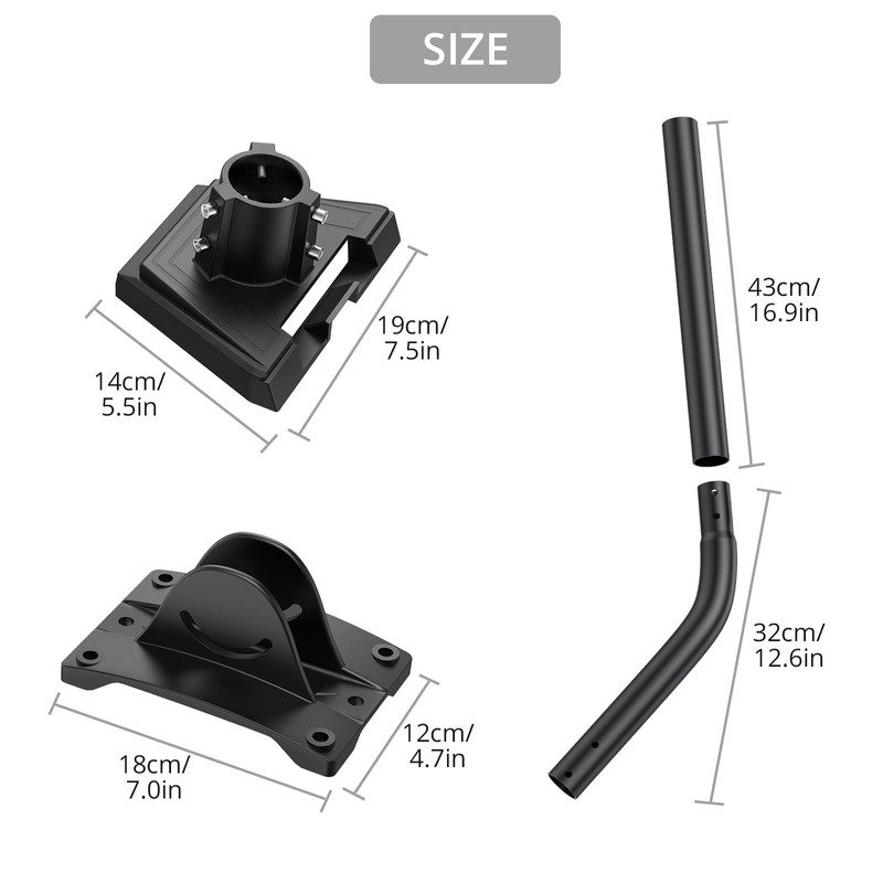 Justech Starlink Gen 3 Mount, 360° Adjustable Aluminum Alloy Starlink