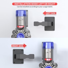 Adjustable Vacuum Wall Mount for Shark Vacuum Shark Cordless Vacuum Wall Mount Compatible for V7 V8 V10 V11 V12 V15 Shark IX141 IZ562H IZ682H IZ361H IZ462H IZ163H IZ363HT IZ483H (Grey)