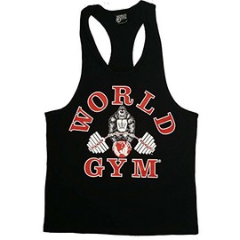 World Gym W311 Workout Tank Top (XXL, Black)