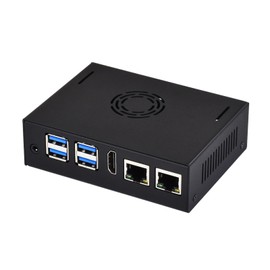 Waveshare Metal Case for VisionFive2 Board (NOT Included) with Cooling Fan Mini-Computer Case