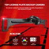DS18 RCNLP/BK Black License Plate Backup Camera, Parking Guide, Waterproof,