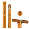 Cigar Portable Aluminum Tube, Travel Cigar case, Built-in Cigar humidor,
